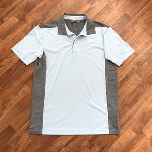 Ping light blue Polo with grey accents